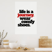 Funny Life ist eine Reise ... Poster (Küche)