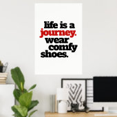 Funny Life ist eine Reise ... Poster (Heimbüro)
