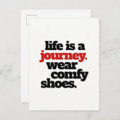 Funny Life ist eine Reise ... Postkarte (Vorne/Hinten)