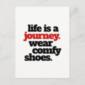 Funny Life ist eine Reise ... Postkarte (Vorderseite)
