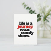 Funny Life ist eine Reise ... Postkarte (Stehend Vorderseite)