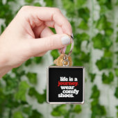 Funny Life ist eine Reise ... Schlüsselanhänger (Hand)