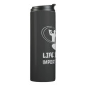 Funny Life ist voll von wichtigen Optionen Golf Ge Thermosbecher (Nach links gedreht)