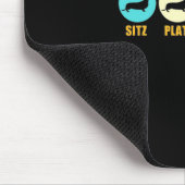Funny Life mit Dackel Hund Mousepad (Ecke)