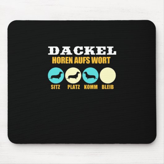 Funny Life mit Dackel Hund Mousepad (Vorne)