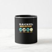 Funny Life mit Dackel Hund Tasse (Zentrum)