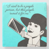 Funny Life Zitat Friend Game Night Geschenk Steinuntersetzer (Vorderseite)