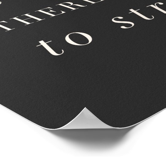 Funny Life Zitat über Stress Minimalistisch Text Poster (Ecke)