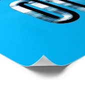 Funny Lifeguard Kiss Here, Poster (Ecke)