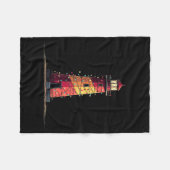 Funny Lighthouse Christmas Graphics Lights Lover Fleecedecke (Vorderseite (Horizontal))