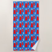Funny Lighthouse Pattern Strandtuch (Vorderseite)