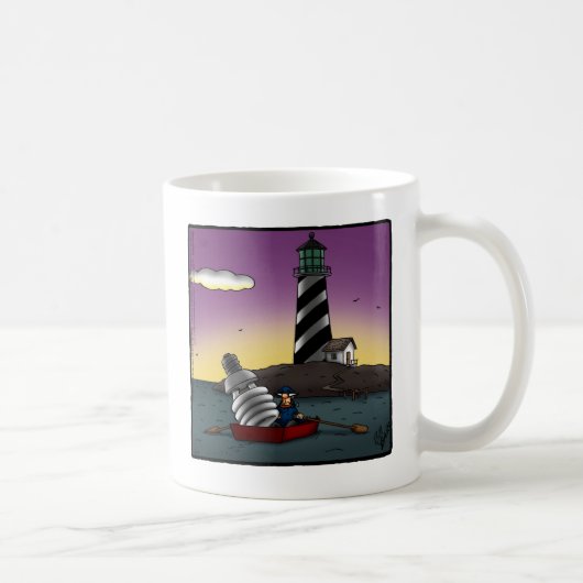 Funny Lighthouse Spaß Tasse (Rechts)