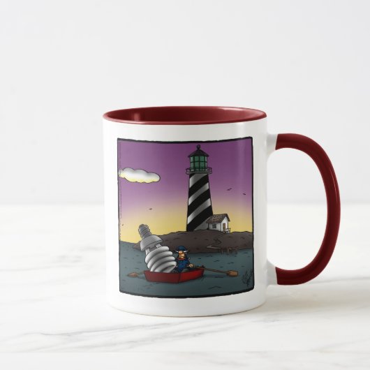 Funny Lighthouse Spaß Tasse Geschenk (Rechts)