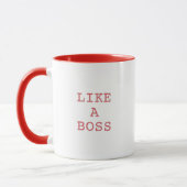 Funny Like a Boss Quote Two Tone Coffee Mug  Tasse (Links)