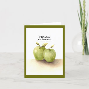 Funny Lil Green Äpfel zaubern Karte