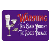 Funny Lila Booze Cabin Door Cruise Ship Magnet (Horizontal)