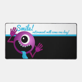 FUNNY LILA CARTOON MONSTER , SMILE SCHREIBTISCHUNTERLAGE