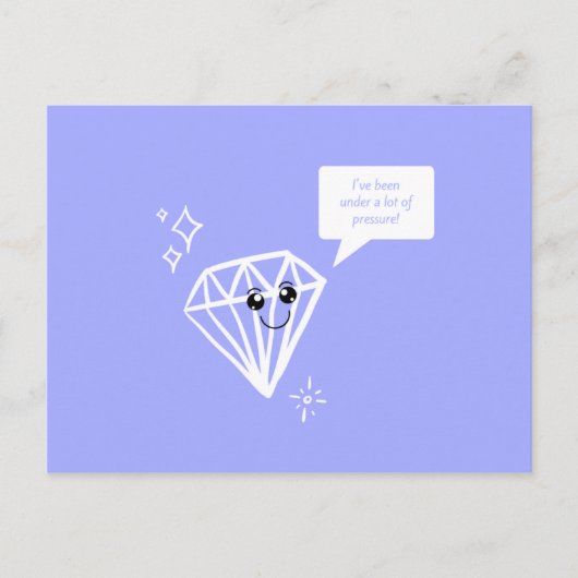 Funny Lila Diamond Postkarte (Vorderseite)