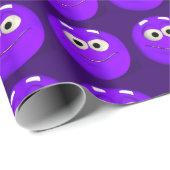 Funny Lila Geschenkpapier (Rolleneckpunkt)