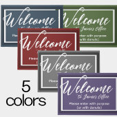 Funny Lila Individuelle Name Office Workplace Door Fußmatte