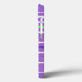 Funny Lila Mustache Case-Mate iPhone Hülle (Rückseite / Links)