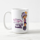 Funny Lila Princess Tomboy Kaffeetasse (Links)