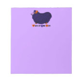 Funny Lila Ram Chinese Year Zodiac Notepad Notizblock (Vorderseite)