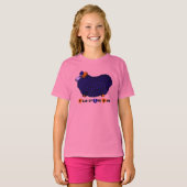 Funny Lila Ram Chinese Year Zodiac P Girl T-Shirt (Vorne ganz)