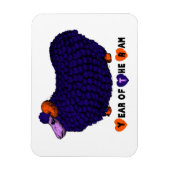 Funny Lila Ram Chinese Year Zodiac P Magnet (Vertikal)