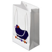 Funny Lila Ram Chinese Year Zodiac S Gift Bag Kleine Geschenktüte (Vorderseite Schrägansicht)