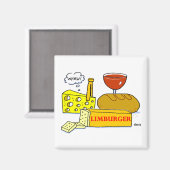 Funny Limburger Käse Cartoon Gastgeschenk schmecke Magnet (Vorderseite/Rückseite)