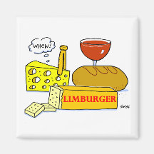 Funny Limburger Käse Cartoon Gastgeschenk schmecke