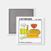 Funny Limburger Smelly Cartoon Laftovers Magnet (Vorderseite/Rückseite)