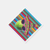 Funny Lime With Sombrero Party Serviette (Ecke)