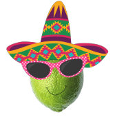 Funny Lime With Sombrero Party Serviette