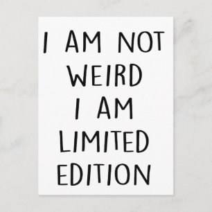 Funny Limited Edition Angebot Postkarte