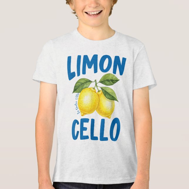 Funny Limoncello La Dolce Vita Tri-Blend Shirt (Vorderseite)