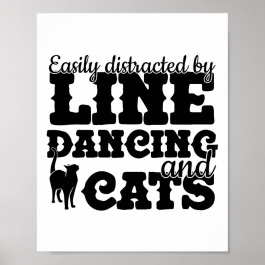 Funny Line Dance Shirt Line Tänzer Quote Line Danc Poster (Vorne)