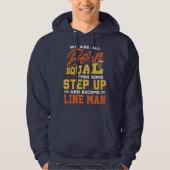 Funny Line Man Power Lineman Geschenk Idee Hoodie (Vorderseite)