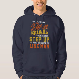 Funny Line Man Power Lineman Geschenk Idee Hoodie