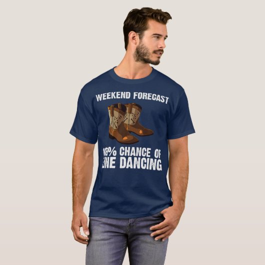 Funny Line Tanz Männer Frauen Country Line T-Shirt (Vorne ganz)