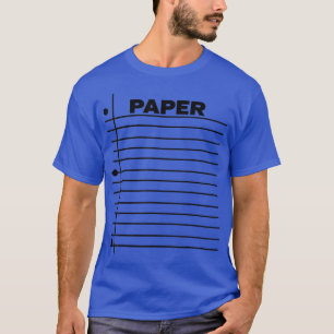 Funny Lined Notebook Paper Group Halloween Costume T-Shirt
