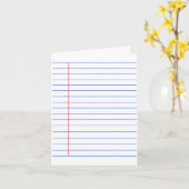 Funny Lined Notebook Paper Matching Group Hallowee Karte (Gelbe Blume)