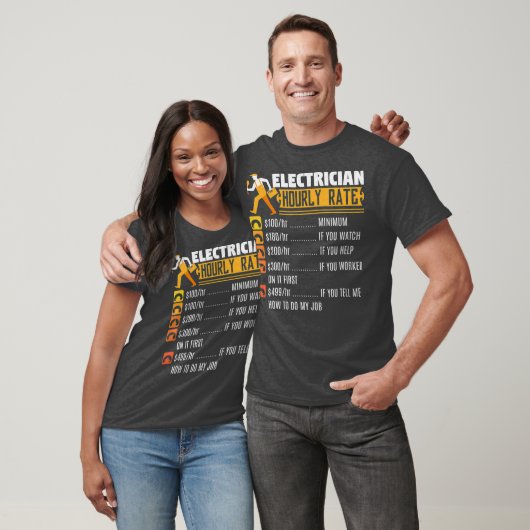 Funny Lineman Geschenk für einen Elektriker T-Shirt (Unisex)