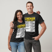 Funny Lineman Geschenk Lineman Redewendungen Stund T-Shirt (Unisex)