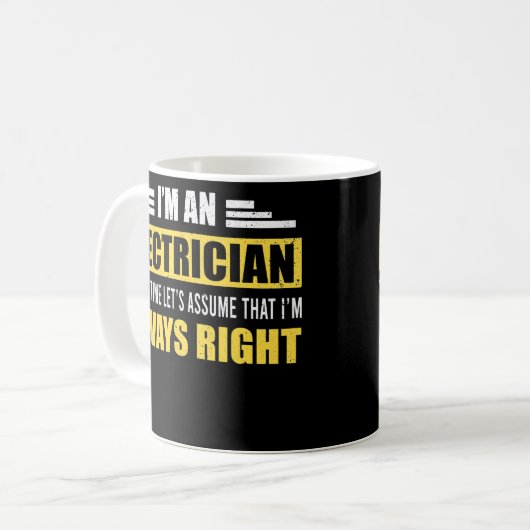 Funny Lineman Profession Electrision Im An Kaffeetasse (Vorderseite Links)