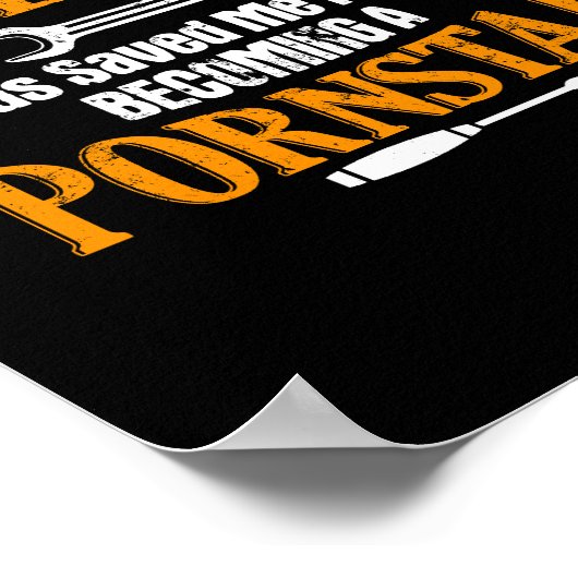 Funny Lineman Vater Men Electric Cable Lineman Poster (Ecke)