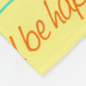 Funny Lines and Wordpattern - Habe Spaß 1 Fleecedecke (Ecke)