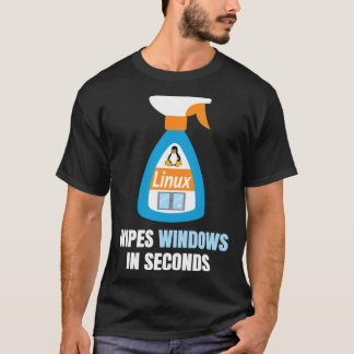 Funny Linux Windows Cleaner Classic T - Shirt