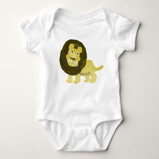 Funny Lion Baby Strampler (Vorderseite)